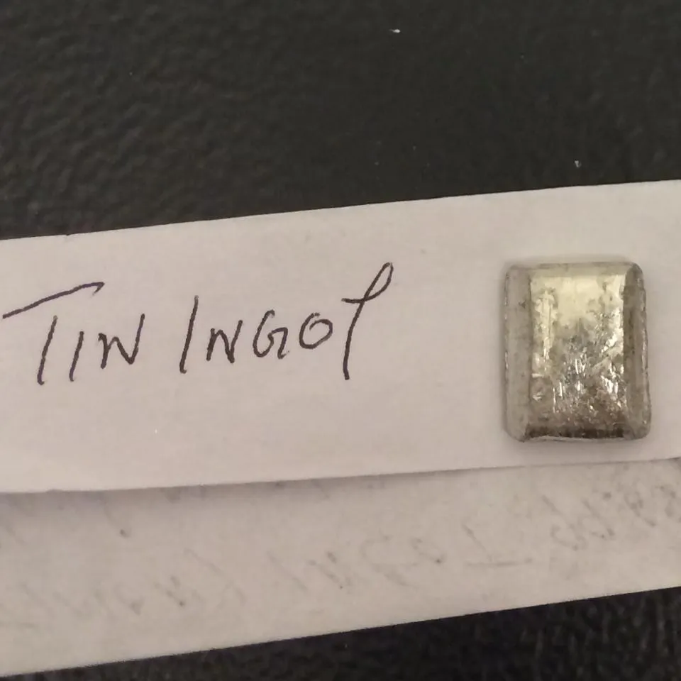 TIN Ingot 99.99% Pure (CAS #: 7440-31-5)